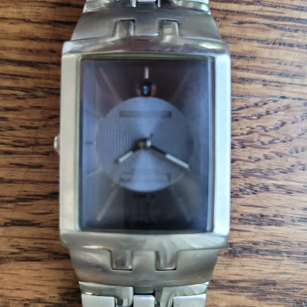 Men's Kenneth Cole Watch KC3367 Stainless Steel Bracelet Dead Batery Grey Face
